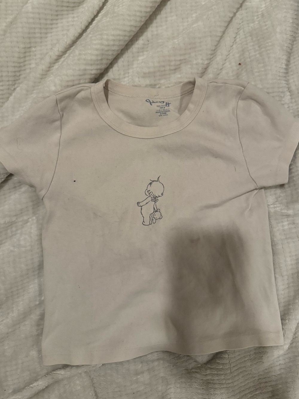 Brandy Melville Pale Pink Short Sleeve Tee